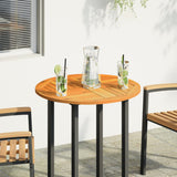 Table Top 70x2 cm Round Solid Wood Acacia 4004249