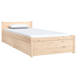 Bed Frame without Mattress with Drawers Small Single 3103473