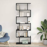 Book Cabinet Black Oak 70 x 24 x 193.5 cm Engineered Wood 869253