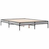 Bed Frame without Mattress Grey Sonoma 120x190 cm 845049
