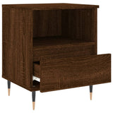 Bedside Cabinets 2 pcs Brown Oak 40x35x50 cm Engineered Wood 830619