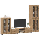 TV Cabinet Set FLORIN 3 pcs Artisan Oak Engineered Wood 3397963