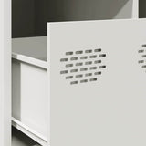 Coffee Table White 68.5x50x43.5 cm Cold-rolled Steel 851285