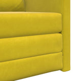 Sofa Bed Dark Yellow 74 x 77 x 81 cm Velvet 4106618