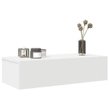Wall Shelf with Drawers White 60x26.5x15 cm Engineered Wood 859968
