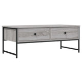 Coffee Table Grey Sonoma 101x49x39.5 cm Engineered Wood 837740