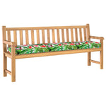 ZNTS Pallet Cushion for Bench Tropical Jungle 200x40x8 cm Oxford Fabric 42001687