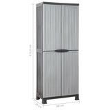 Plastic Cabinet 68x39x171.5 cm 337896