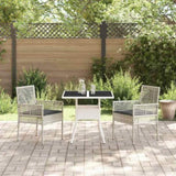 Garden Dining Set 3 pcs Grey Poly rattan 3334933