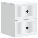 Wall-Mounted Bedside Cabinet White 33 x 34.5 x 40 cm 897955