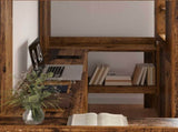 Loft Bed Frame with Desk Old Wood 80 x 200 cm Engineered Wood 3410449