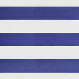 Retractable Awning Blue and White 5x3 m Fabric and Aluminium 3154450