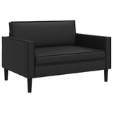 XXL Armchair Black Faux Leather 42043536