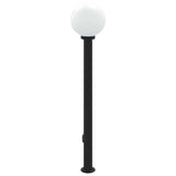 Bollard Light with Outlet 120 cm Black IP44 4006121