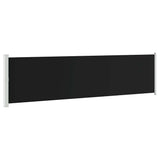 Side Awning Black Polyester with PU coating Large Retractable 313375