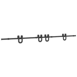 Sliding Door Hardware Kit 366 cm Steel Black 3295789