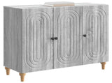 Sideboard Grey Sonoma 89 x 34.5 x 80 cm Engineered Wood 894191