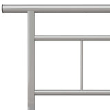Bed Frame Grey Metal, Plywood 200x200 cm Modern Bed Frame 324840