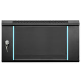 Network Cabinet with Storage Black 53 x 60 x 30 cm Steel 42017648