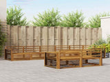 Outdoor Sofa Set 8 pcs Natural Solid Acacia Wood 3373669