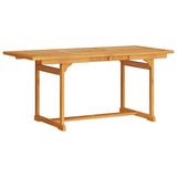 Garden Dining Set Folding 5 pcs Brown Solid Acacia Wood 3375720