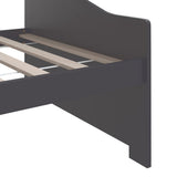 3-Seater Day Bed without Mattress Dark Grey 90x200cm 322168