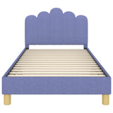 Children's Bed Frame with Headboard Jeans Blue 80 x 200 cm 42011053