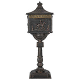 Standing Mailbox Bronze 42.5 x 29.5 x 117 cm Cast Aluminum 42023495