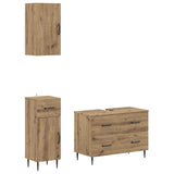 3 Piece Bathroom Cabinet Set HAARLEM Artisan Oak 3417782