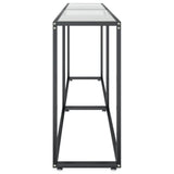 Console Table Transparent 200x35x75.5cm Tempered Glass 331686