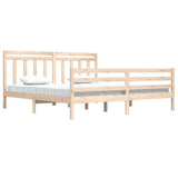 Bed Frame without Mattress 200x200 cm Solid Wood 3105335