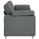 Sofa Dark Grey 219 x 77 x 82 cm Fabric 4105238