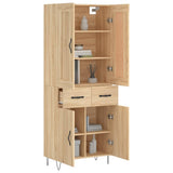 Highboard Sonoma Oak 69.5x34x180 cm Engineered Wood 3199908