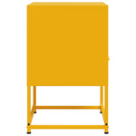 ZNTS Bedside Cabinet Mustard Yellow 36x39x60.5 cm Steel 846560