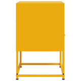 ZNTS Bedside Cabinet Mustard Yellow 36x39x60.5 cm Steel 846560