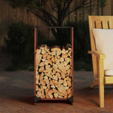 Firewood Rack 40x30x80 cm Weathering Steel 864230