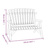4 Piece Garden Lounge Set Solid Wood Spruce 3185514