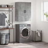 Wall Mounted Cabinet Concrete Grey 69.5x34x90 cm Engineered Wood 834982