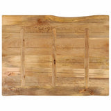 Table Top 110x80x2.5 cm Live Edge Solid Wood Mango 370725
