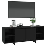 TV Cabinet Black 130x35x50 cm Engineered Wood 809585