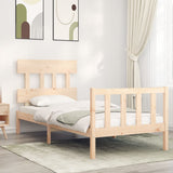 Bed Frame without Mattress 90x200 cm Solid Wood Pine 3193321