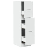 Apothecary Cabinet White 30x41x118 cm Engineered Wood 855160