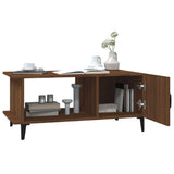 Coffee Table Brown Oak 90x50x40 cm Engineered Wood 817548