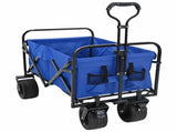 Folding Wagon Blue 89 x 63 x 96 cm Steel and Polyester Oxford 42020657