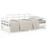 Pull-out Day Bed without Mattress White 2x cm 820353