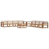 Outdoor Sofa Set 9 pcs Natural Solid Acacia Wood 3367372