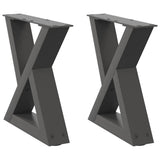 Coffee Table Legs 2 pcs Anthracite 40x cm Steel 4012682