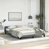 Bed Frame without Mattress Dark Grey Queen Velvet 347607