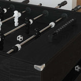 Foosball Table Black Oak 146.5 x 74 x 85 cm Engineered Wood 3378200
