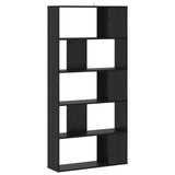 Bookcase Black oak 80.5 x 23.5 x 162.5 cm PB 8010956